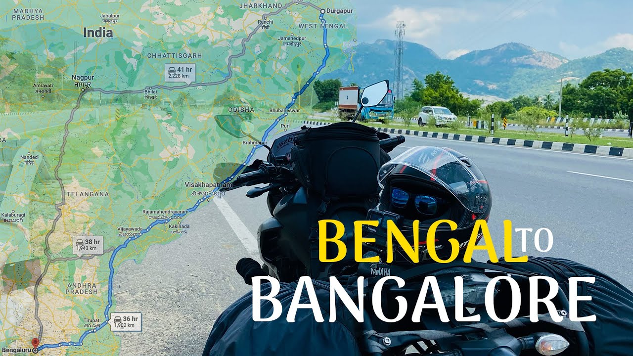 Bengal to Bangalore | Solo Bike Trip | Road Trip | Kolkata | Durgapur