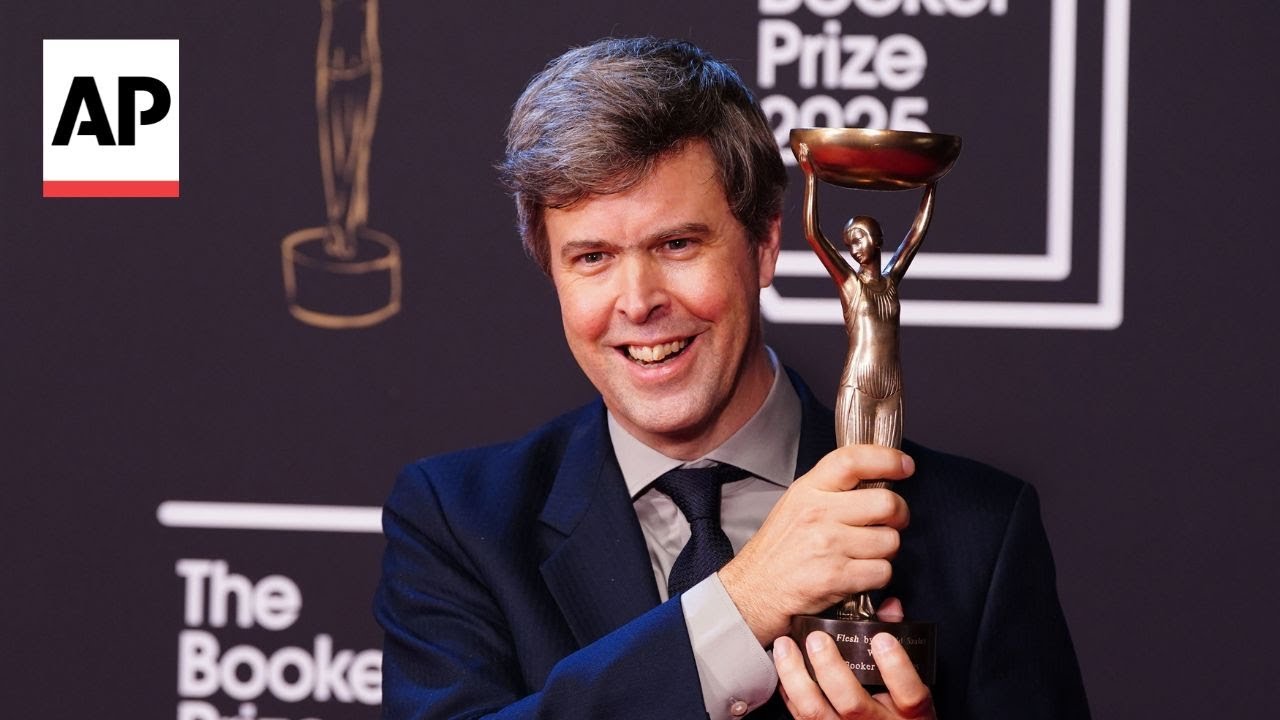 David Szalay wins the 2025 Booker Prize for fiction for his novel 'Flesh'
