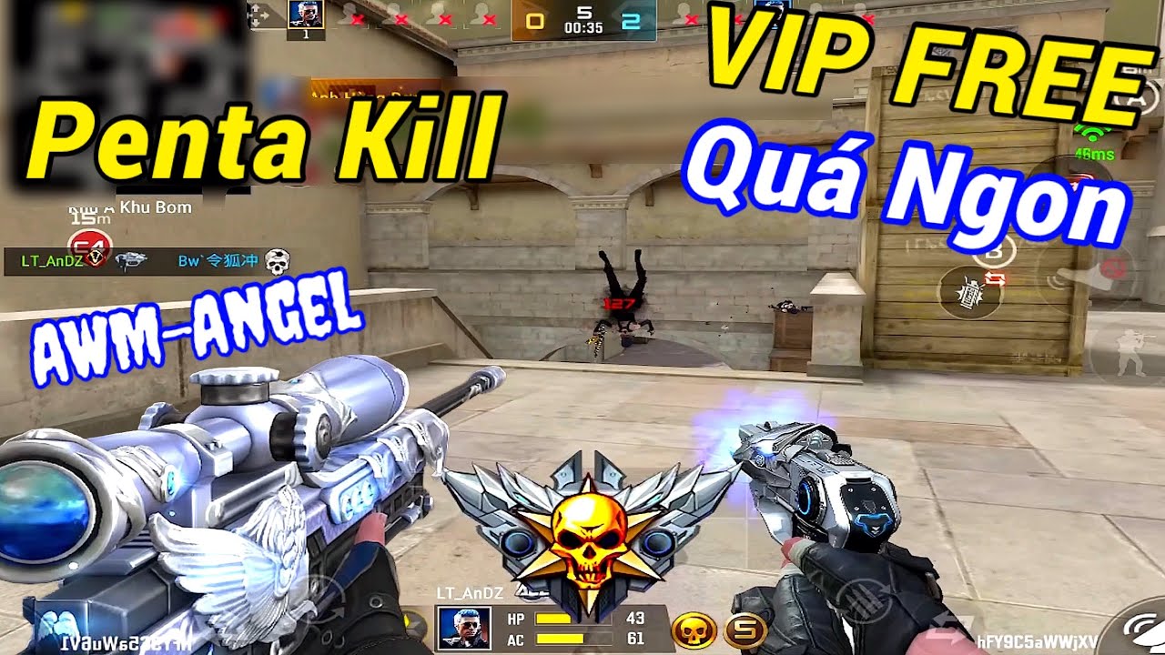 CF LEGENDS | AWM-Angel VIP FREE Ngon - Highlight C&acirc;n 5 Team Clan 😍