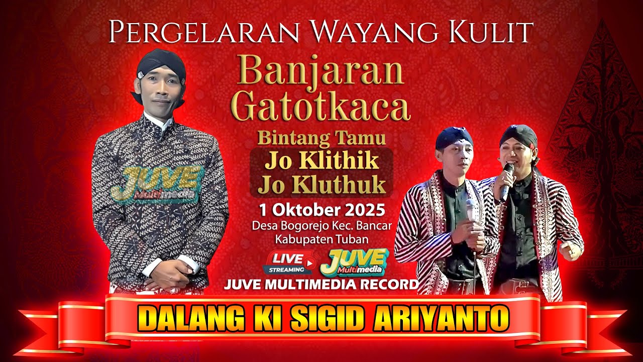 🔴 LIVE WAYANG KULIT KI SIGID ARIYANTO - BANJARAN GATOTKACA - JO KLITHIK & JO KLUTHUK - 1 OKT 2025