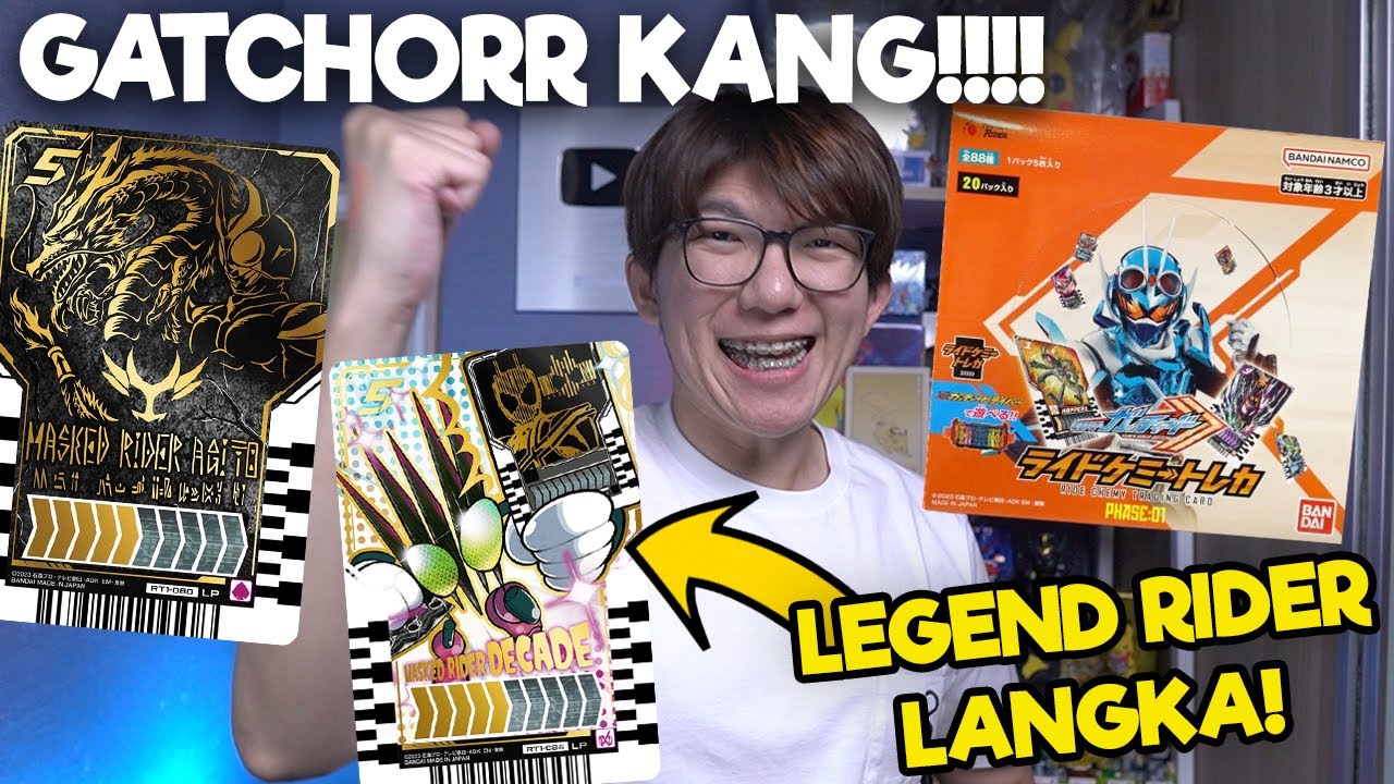 INI BARU GATCHOR!! Unboxing Ride Chemy Trading Card Phase: 01 - Kamen Rider Gotchard