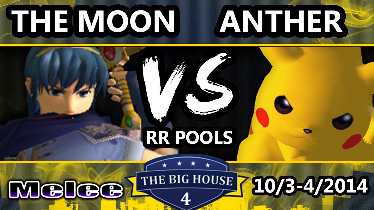 The Big House 4 - Anther (Pikachu) Vs. The Moon (Marth) - Pools Round 1 - SSBM