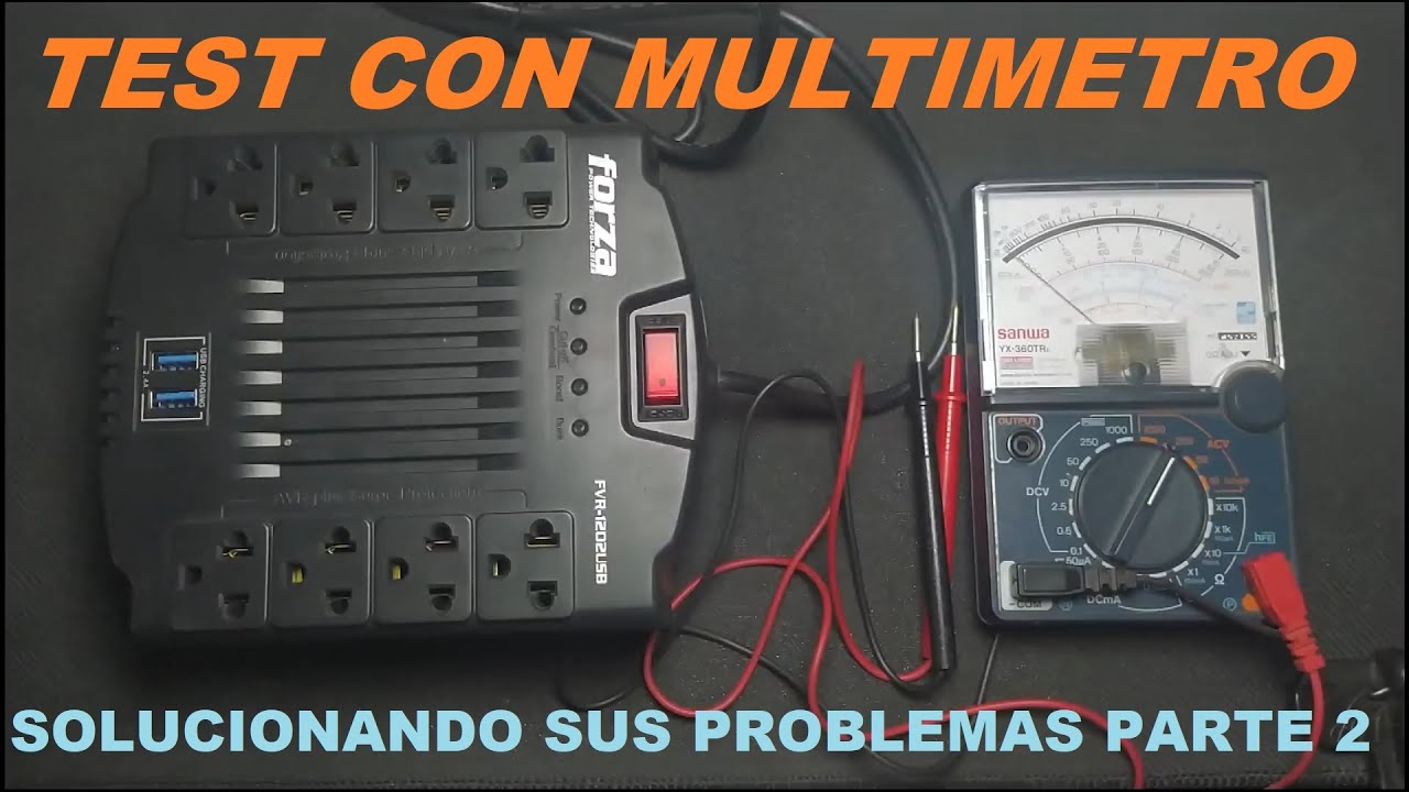 ¡Test con multímetro! Solución de dudas Estabilizador FORZA.[PARTE 2] ¿Cuánto voltaje regulariza?