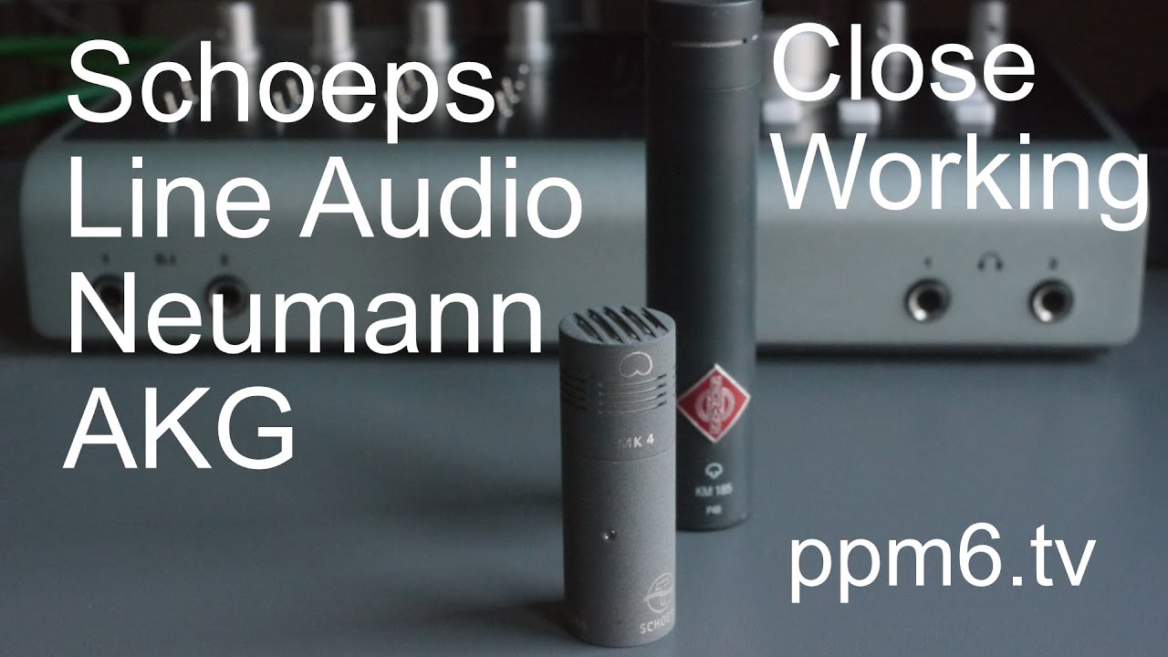 Schoeps CMC14  Line Audio CM4, Neumann KM184 & KM185, AKG 481 Close Working. Paradise Lost B1 L331