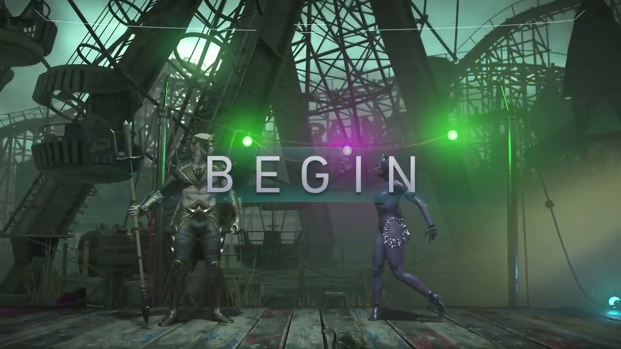 Injustice 2 - Catwoman vs Aquaman (rage quit) (ranked) 