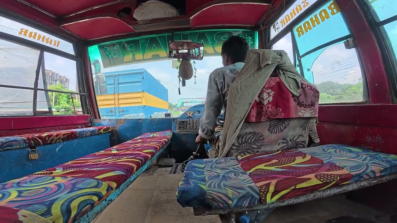 Chaotic Journey on a Broken Local Bus in Bangladesh 🇧🇩