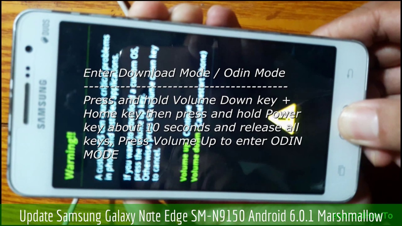 Update Samsung Galaxy Note Edge SM-N9150 Android 6.0.1 Marshmallow