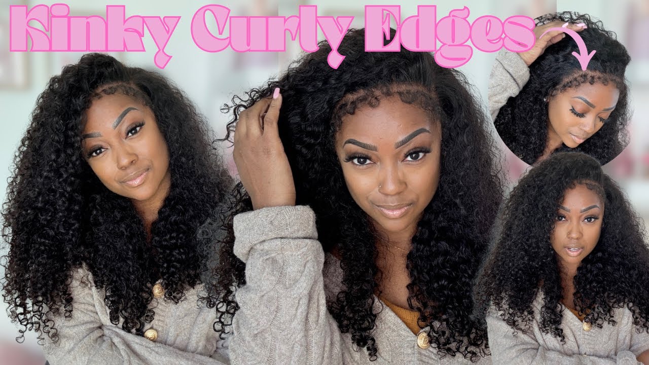 The Most Realistic Wig Ever! Kinky Curly Edges Install Tutorial ft. Subella Hair