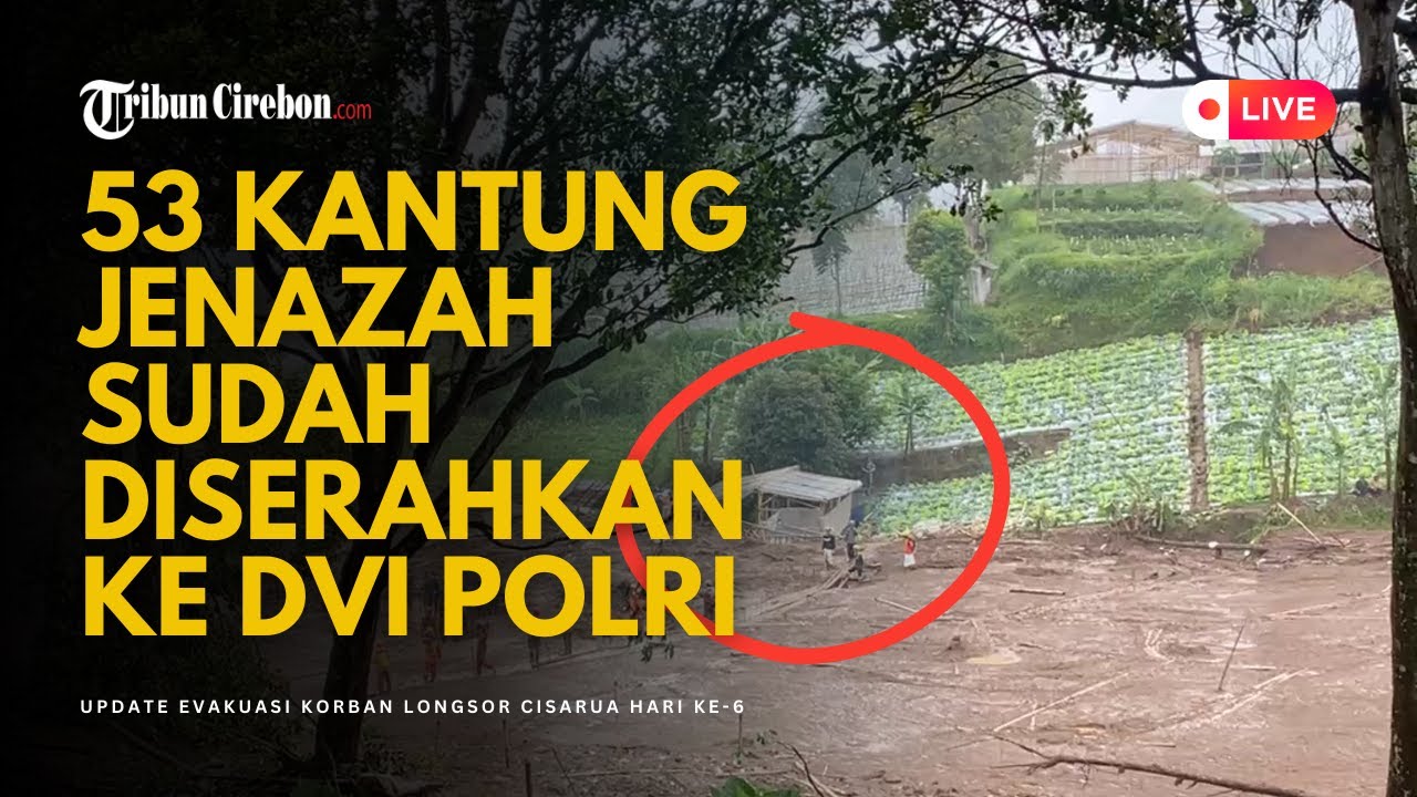 🔴 UPDATE LONGSOR CISARUA HARI KE-6 - Sudah 53 Jenazah yang Berhasil Dievakuasi