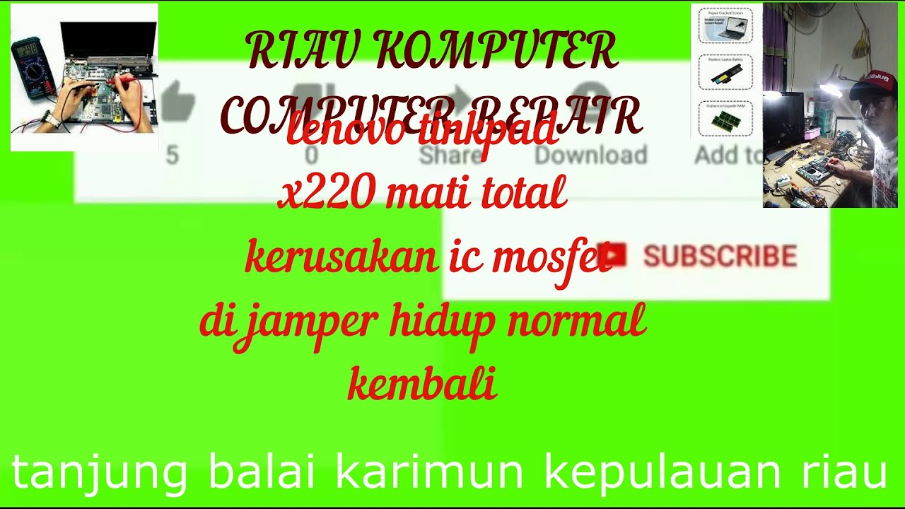 lenovo tinkpad x220 mati total/ dead solution