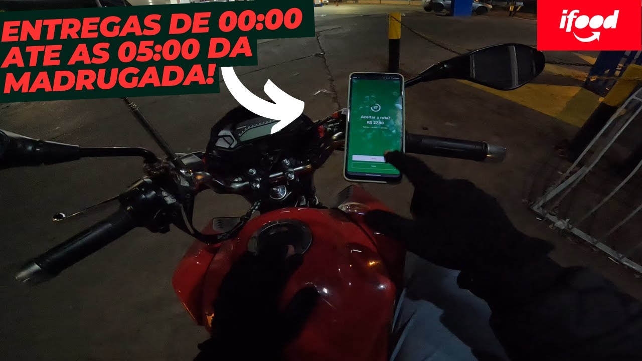 IFOOD: Virei A Madrugada Fazendo Entregas * quanto ganhei*