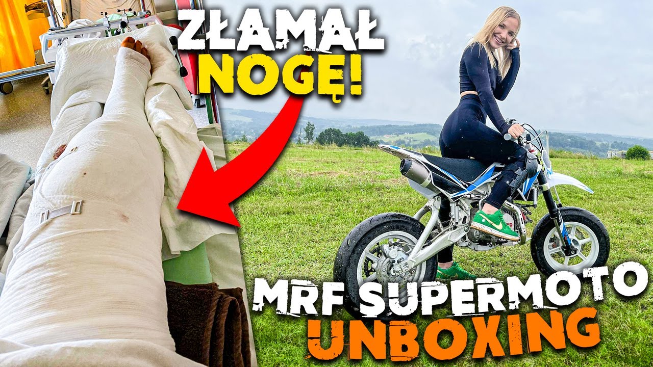 NIESZCZĘŚLIWY UNBOXING PIT BIKE MRF 140 SUPERMOTO