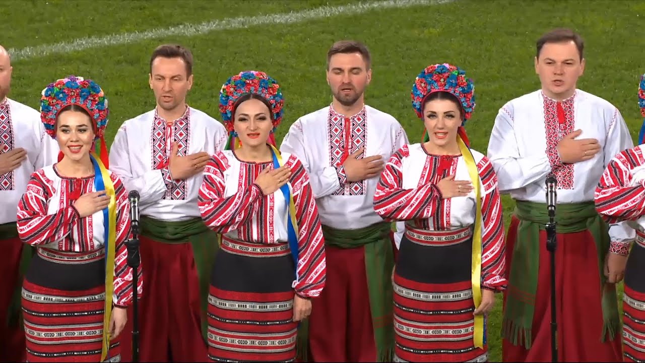 Хор им. Григория Веревки – гимн Украины и Польши. Match for peace Легия — Динамо #StopWarInUkraine
