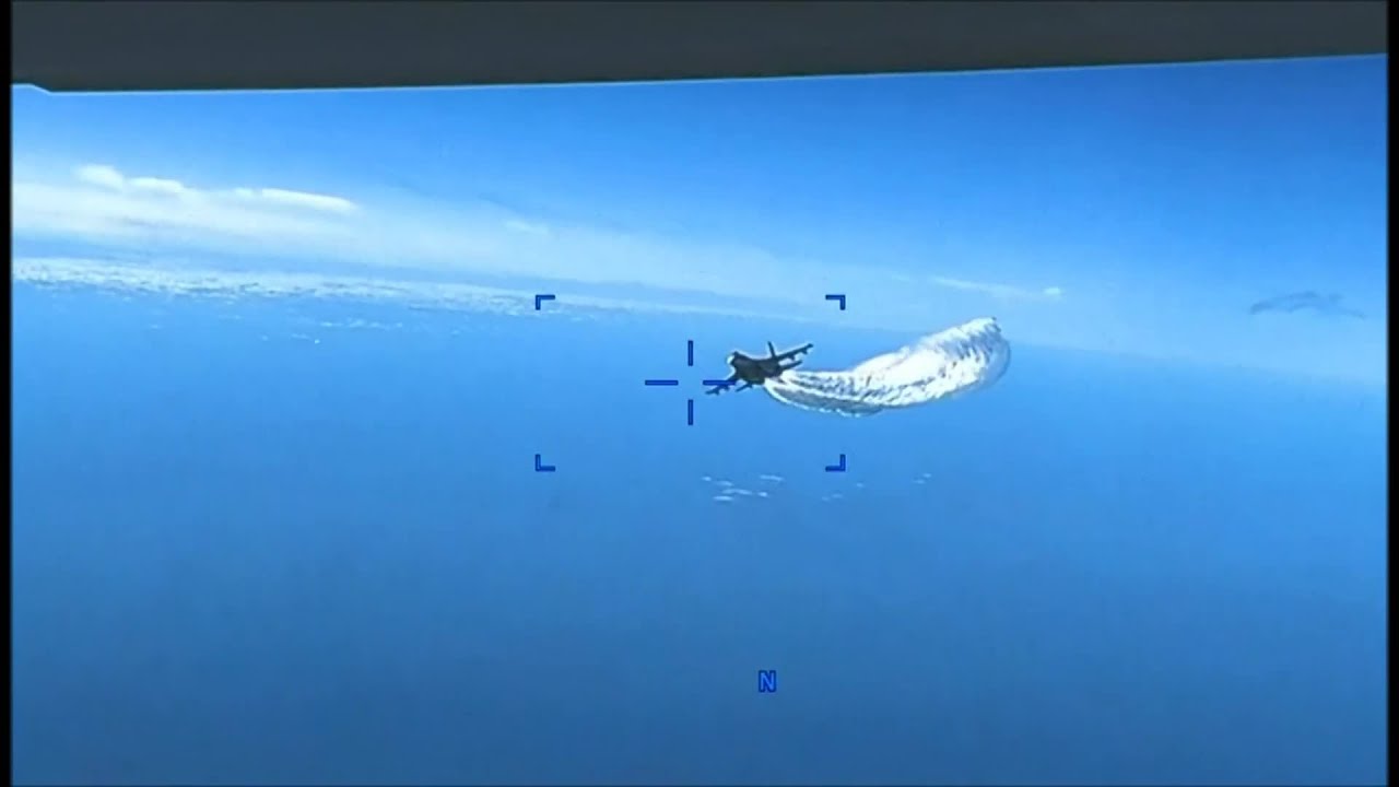 US Air Force MQ-9 Camera Footage: Russian Su-27 Black Sea Collision | VOANews