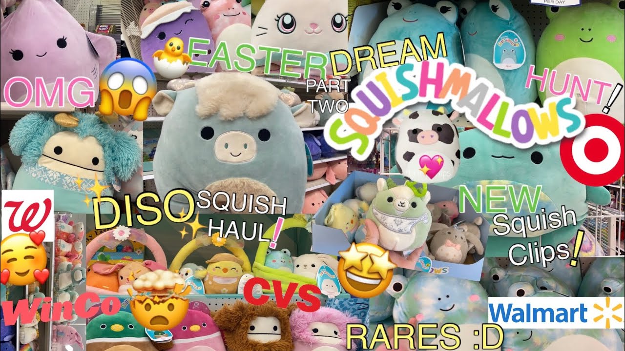 BEST🤯DREAM Squish HUGEEE HUNT Ever! NEW Easter🐣Squish & COWS!🐮+ GIANT HAUL@Target,Walgreens&MORE!