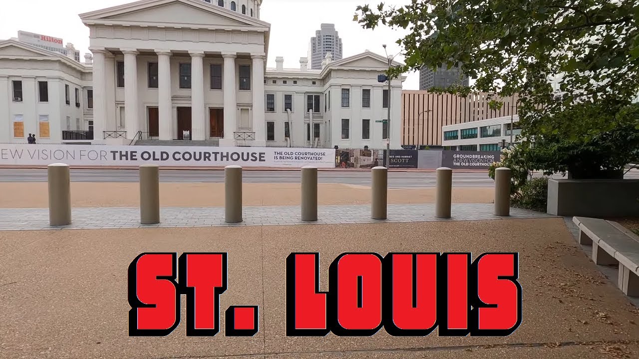 [4k] Walking  thru downtown St. Louis, Missouri - United States - Gateway City - Binaural ambience