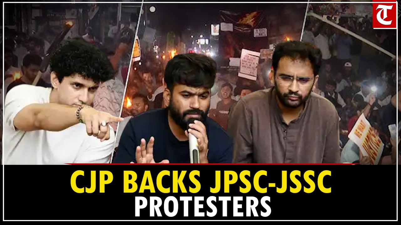 WATCH: CJP's Dipke, Ranka Meet JPSC-JSSC Aspirants Protesting Alleged Paper Leaks