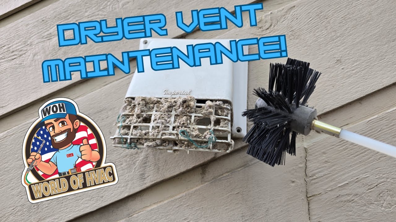 How To Clean A Dryer Vent! Fire Prevention And Quicker Drying