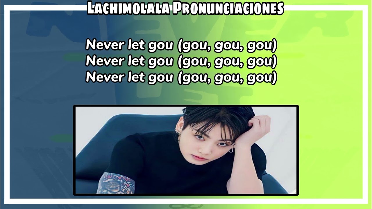 JUNGKOOK - NEVER LET GO (PRONUNCIACIÓN FÁCIL/ LETRA FÁCIL/ EASY LYRICS/ LETRA SIMPLIFICADA)