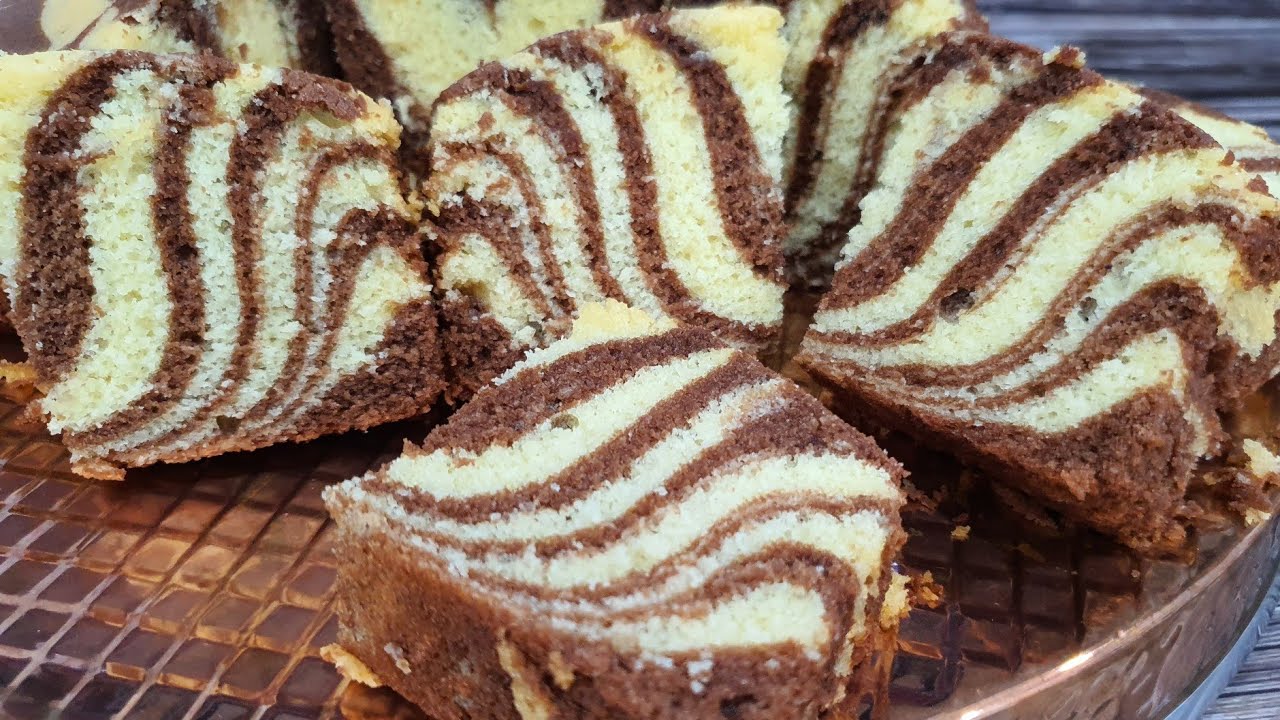 TASTY Marble Butter Cake | Kek Marble Gebu yang SEDAP