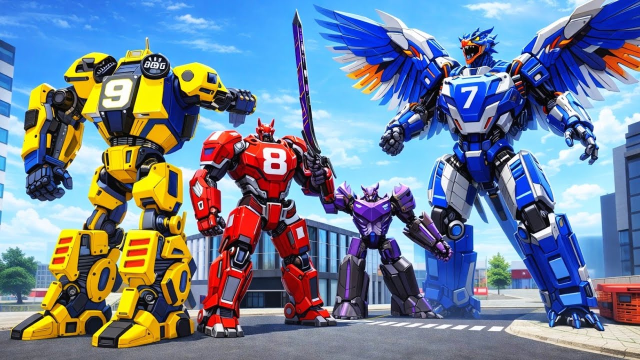 Car & Jet Transformation Robot Fight Game | Flying Police Robot Game 2020 - Android Gameplay