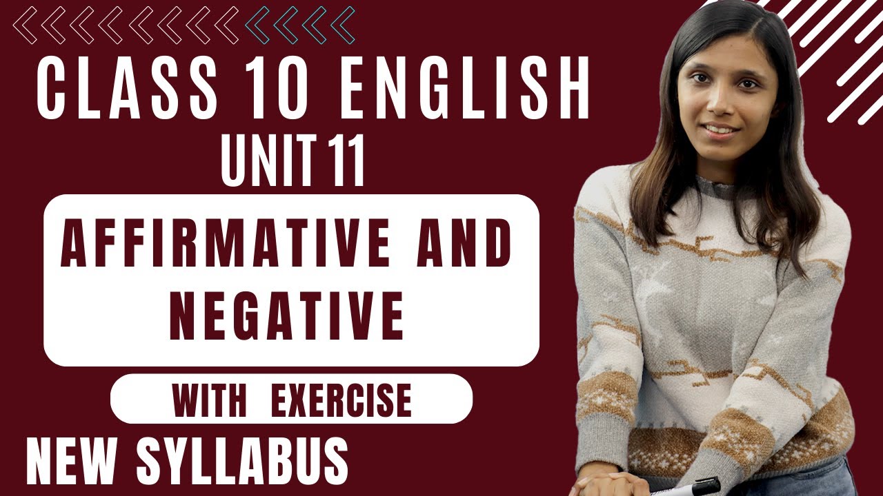 Affirmative and Negative in English Grammar || Class 10 English in Nepali | Unit 11 || SEE Exam