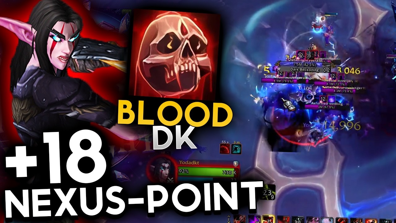 Testing out Blood DK Pre-Buff in LFG Nexus Point +18, no comms | Midnight Season 1 M+