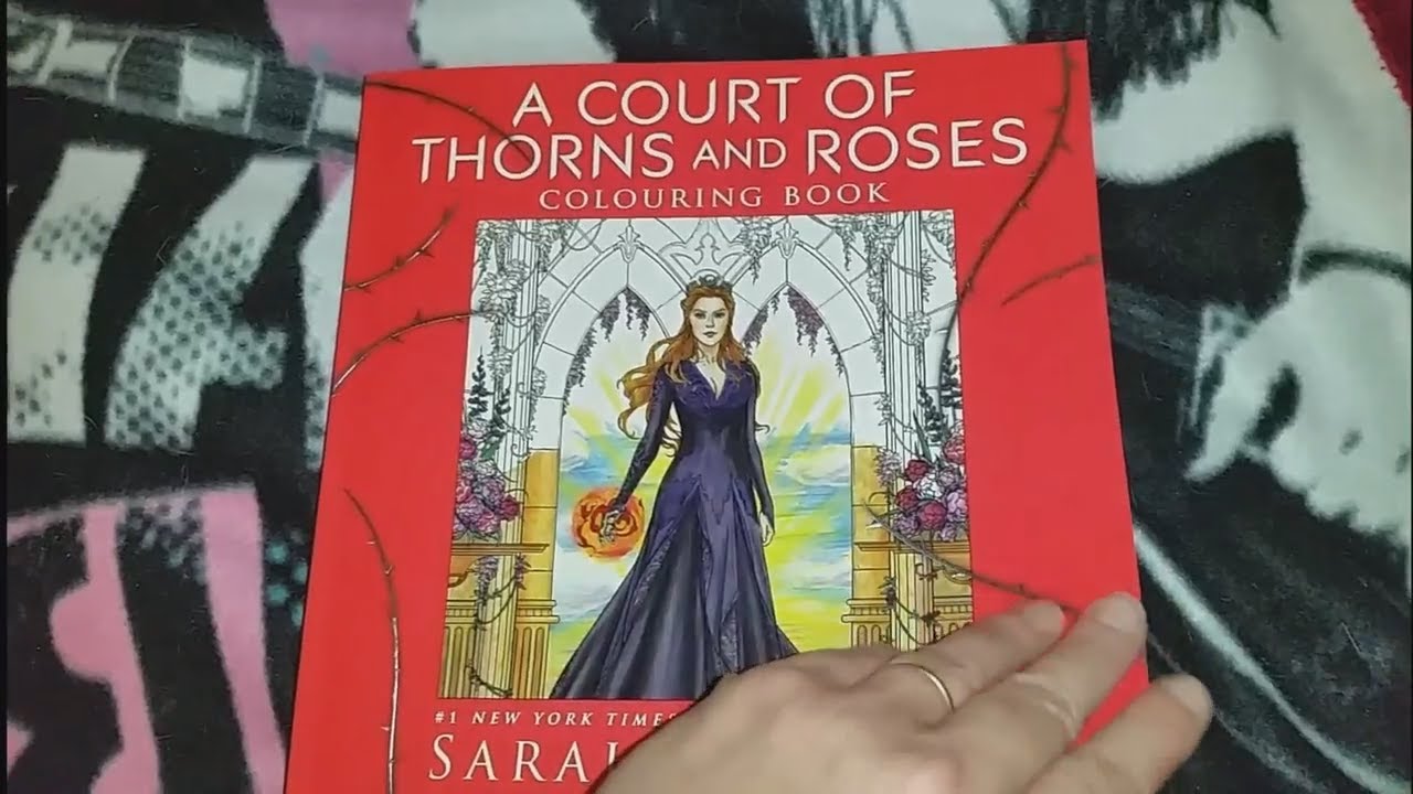 A Court of Thorns and Roses Coloring book Flip through