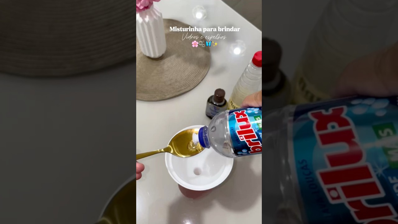 Misturinha pra blindar vidros e espelhos #dicas #donadecasa #dica #limpeza