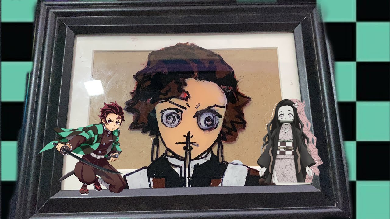 Glass Painting! Tanjiro | Demon Slayer |