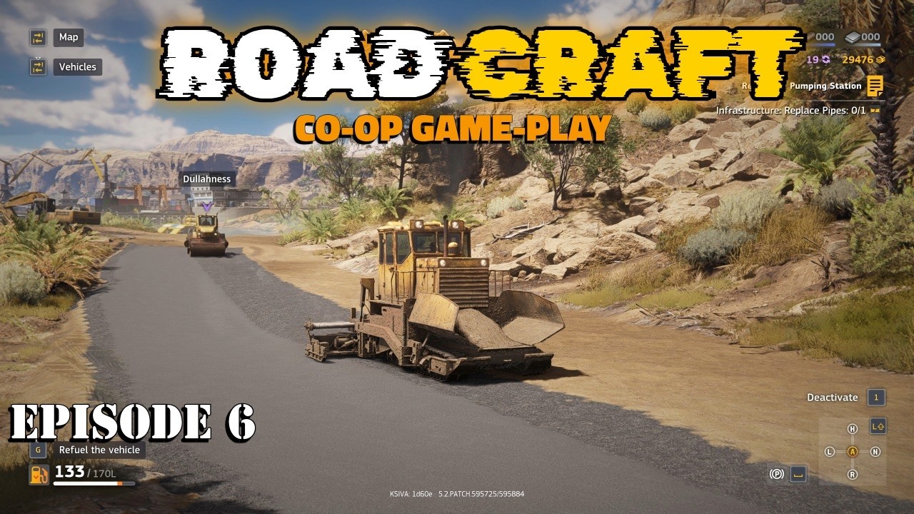 ROAD CRAFT ! FIRST TIME PLAY THROUGH CO-OP ! RESOURCES, PATH FINDING & CONSTRUCTION EP 6