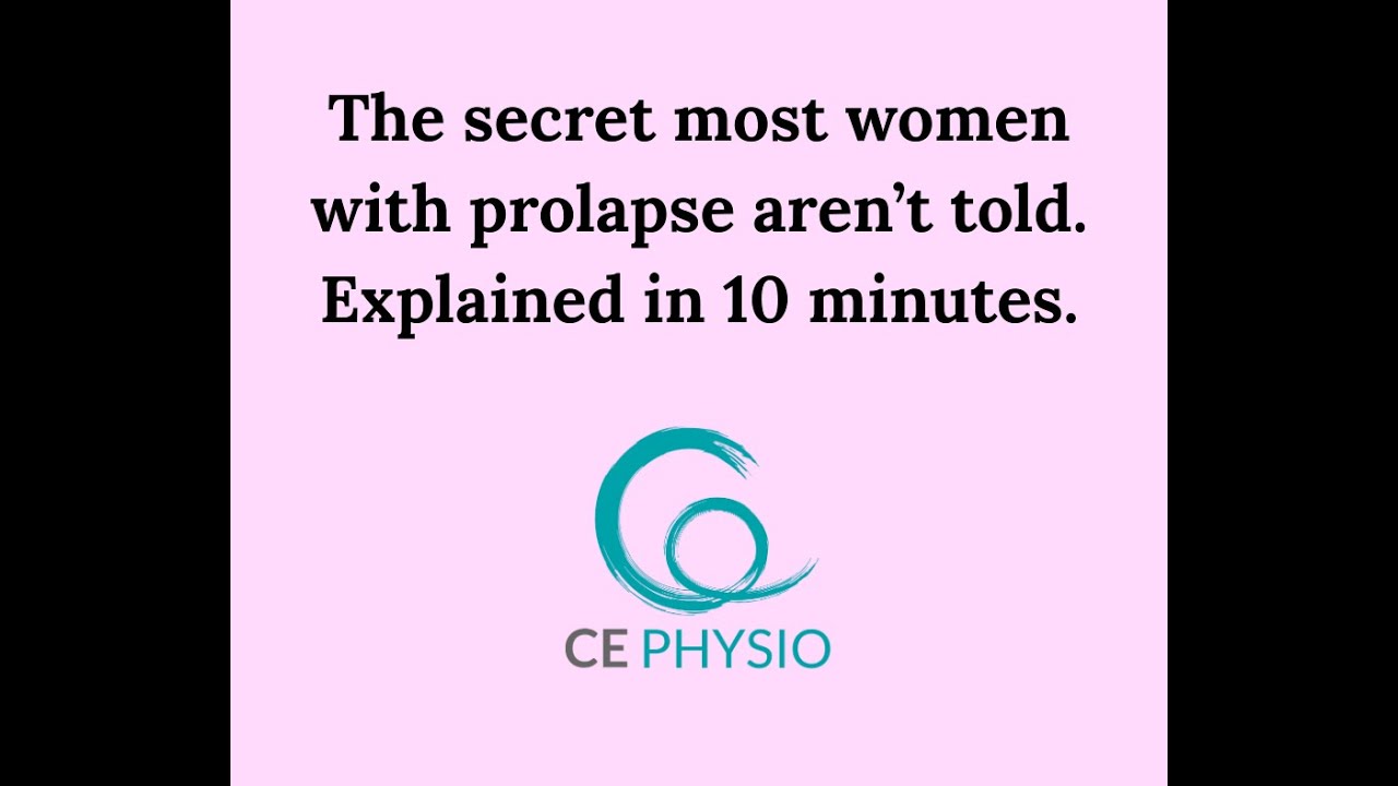 The secret most women with a prolapse aren't told