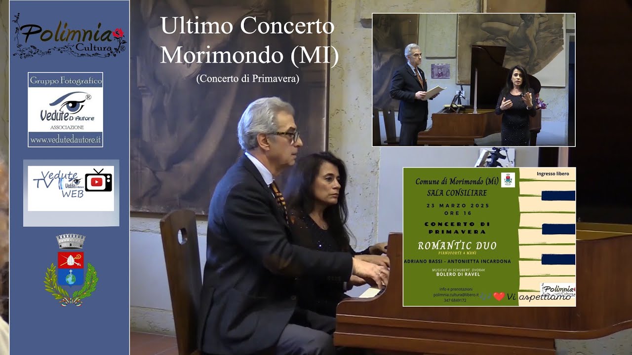 Concerto di Primavera (Ultimo a Morimondo) Adriano Bassi, Antonietta Incardona pianoforte a 4 Mani