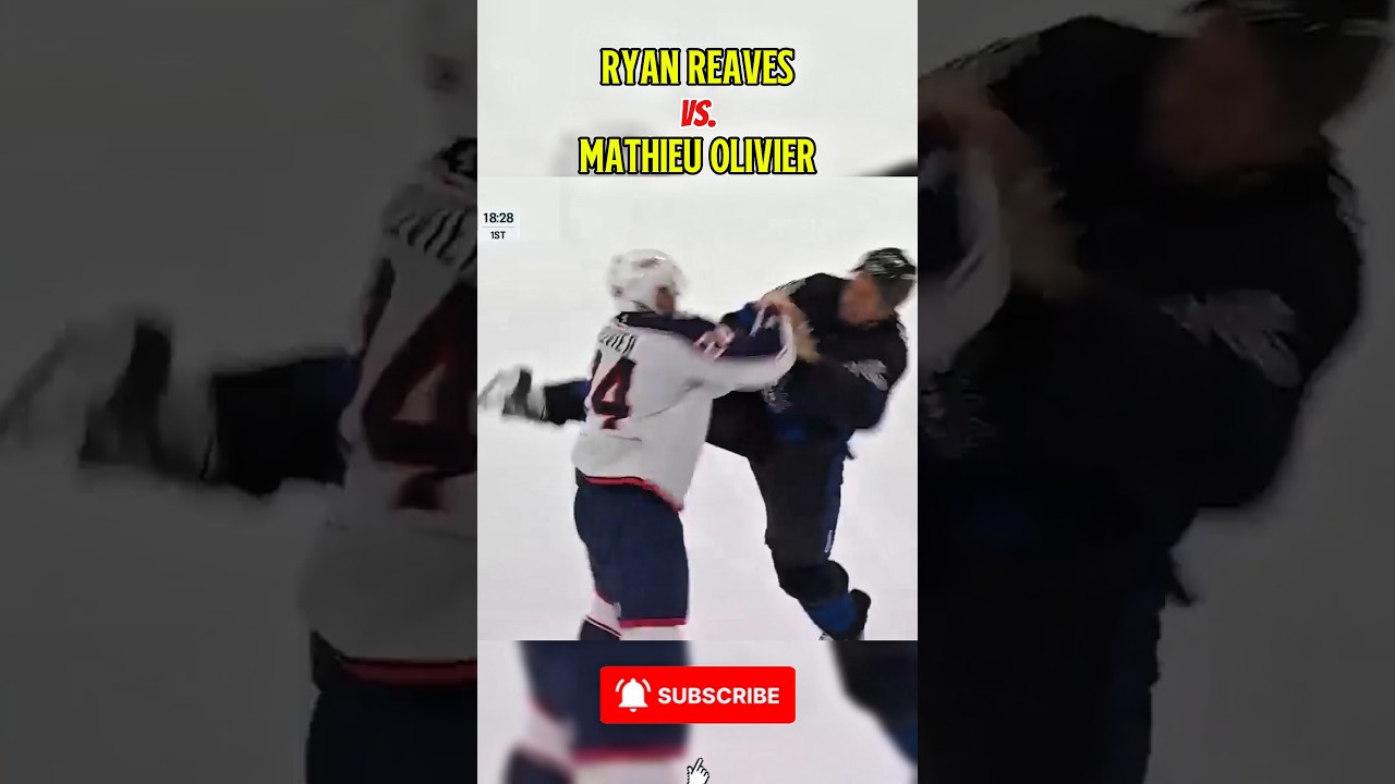 THROWBACK:   RYAN REAVES VS MATHIEU OLIVIER THROW DOWN!! 2025 NHL FIGHT OF THE YEAR!! 