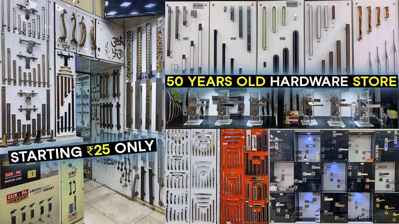 Digital Locks, Wardrobe Handles & Kitchen Fittings || Starting ₹25 Only || Cheapest Hardware Market