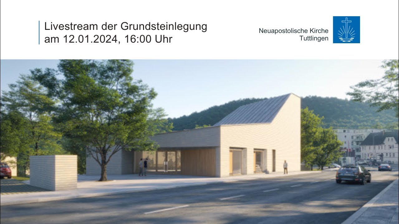 Grundsteinlegung beim Kirchenneubau der Neuapostolische Kirche Tuttlingen