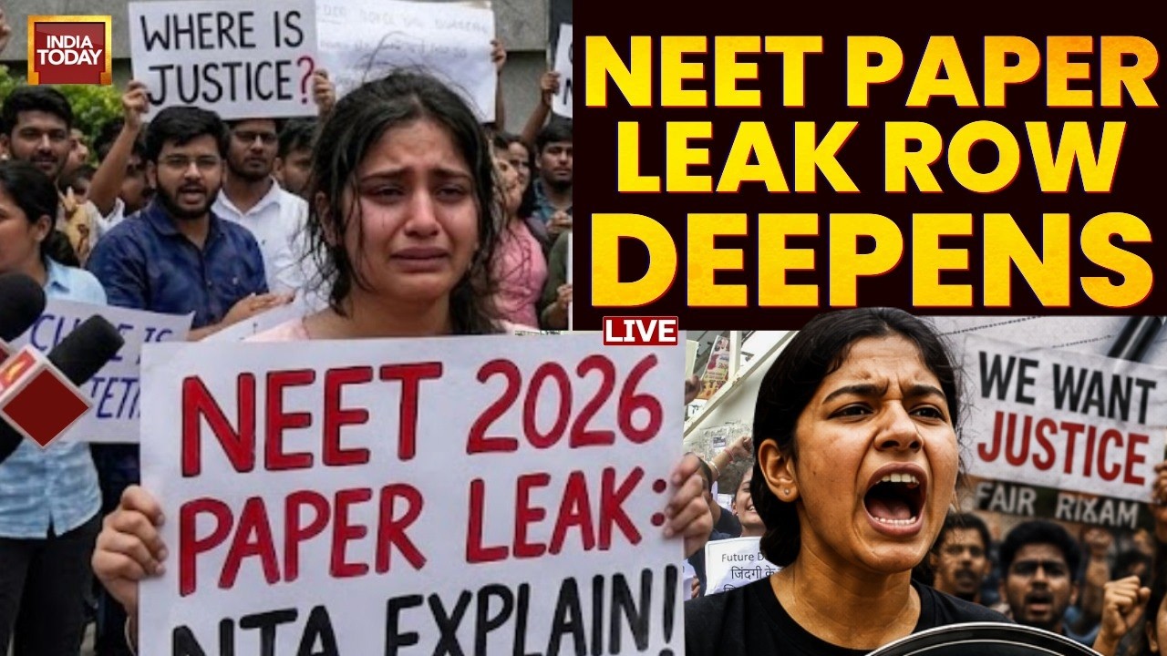 LIVE: NEET Paper Leak Row Deepens As 140 Questions Allegedly Match &lsquo;Guess Paper&rsquo; Shared Early
