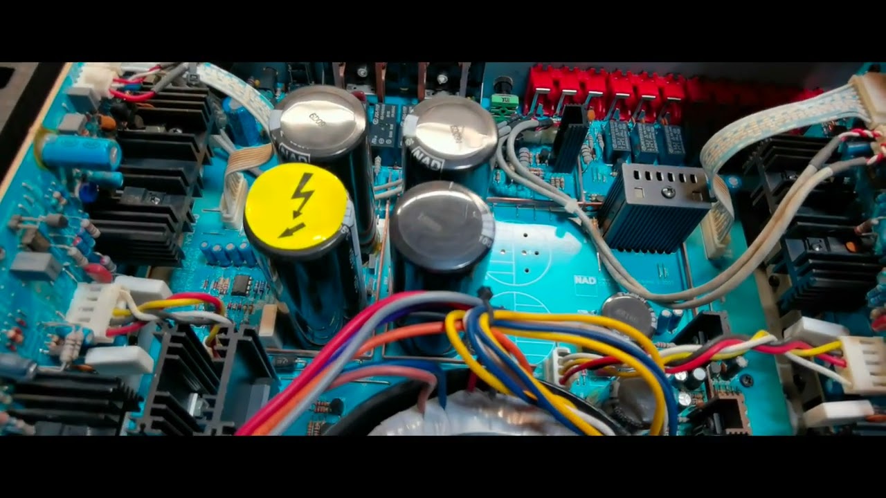 NAD C372 Audio amplifier Dummy load test+Rise time