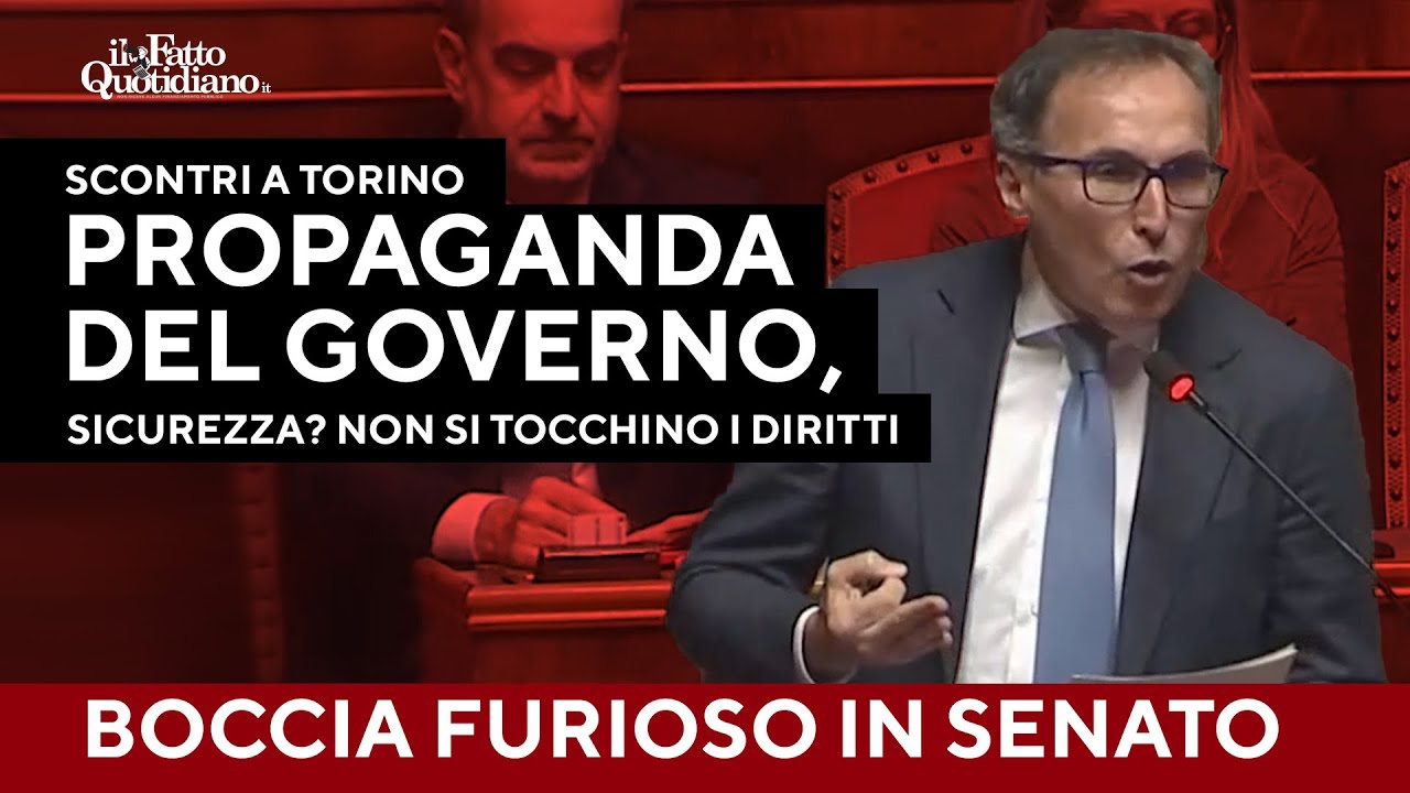Boccia furibondo in Senato: 