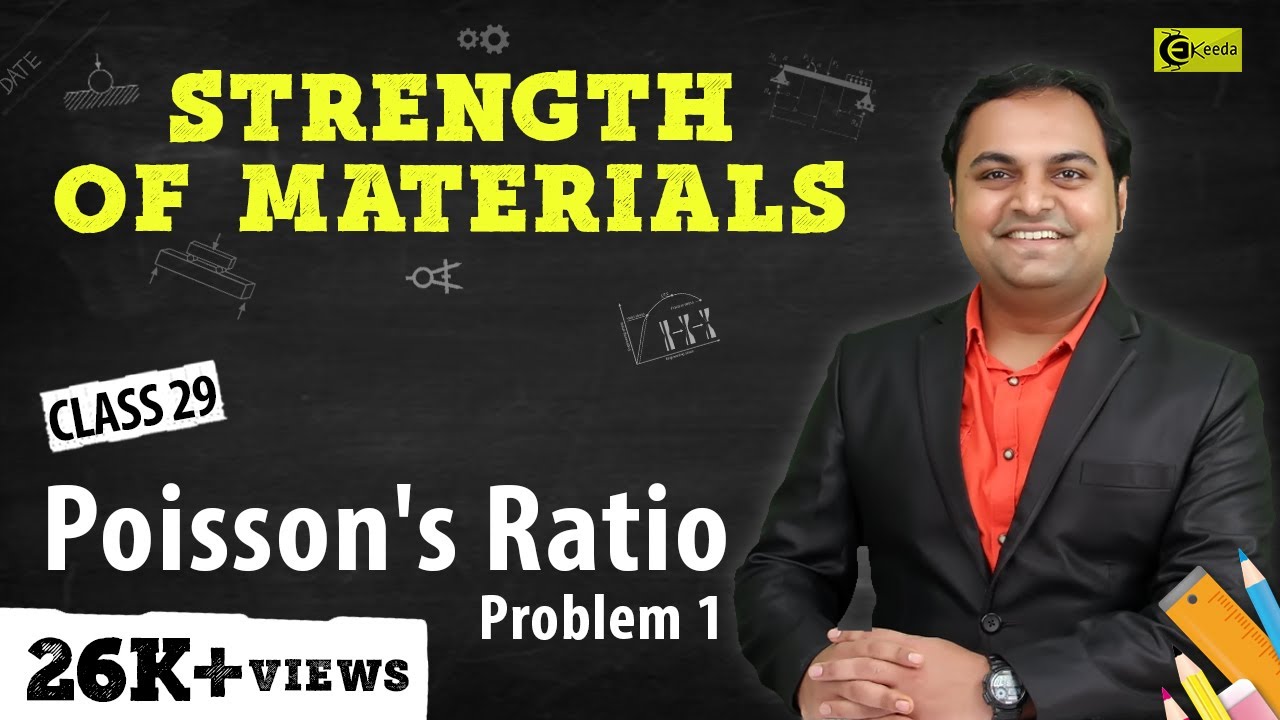 Poisson's Ratio : Problem 1 - Stress and Strain - Strength of Materials