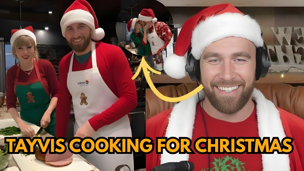 Travis Kelce Shares a Sweet Christmas Cooking Moment With Taylor Swift