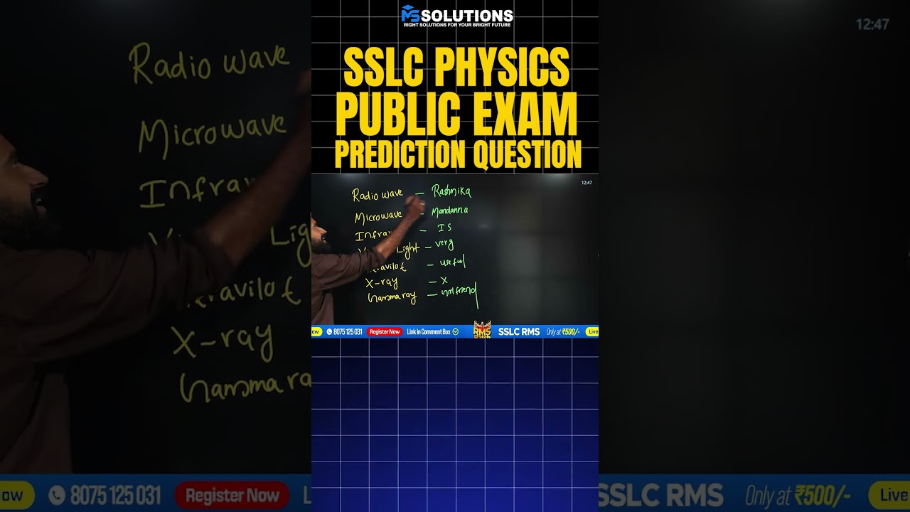 SSLC PUBLIC EXAM 2026 PHYSICS PREDICTION QUESTIONS | MS SOLUTIONS