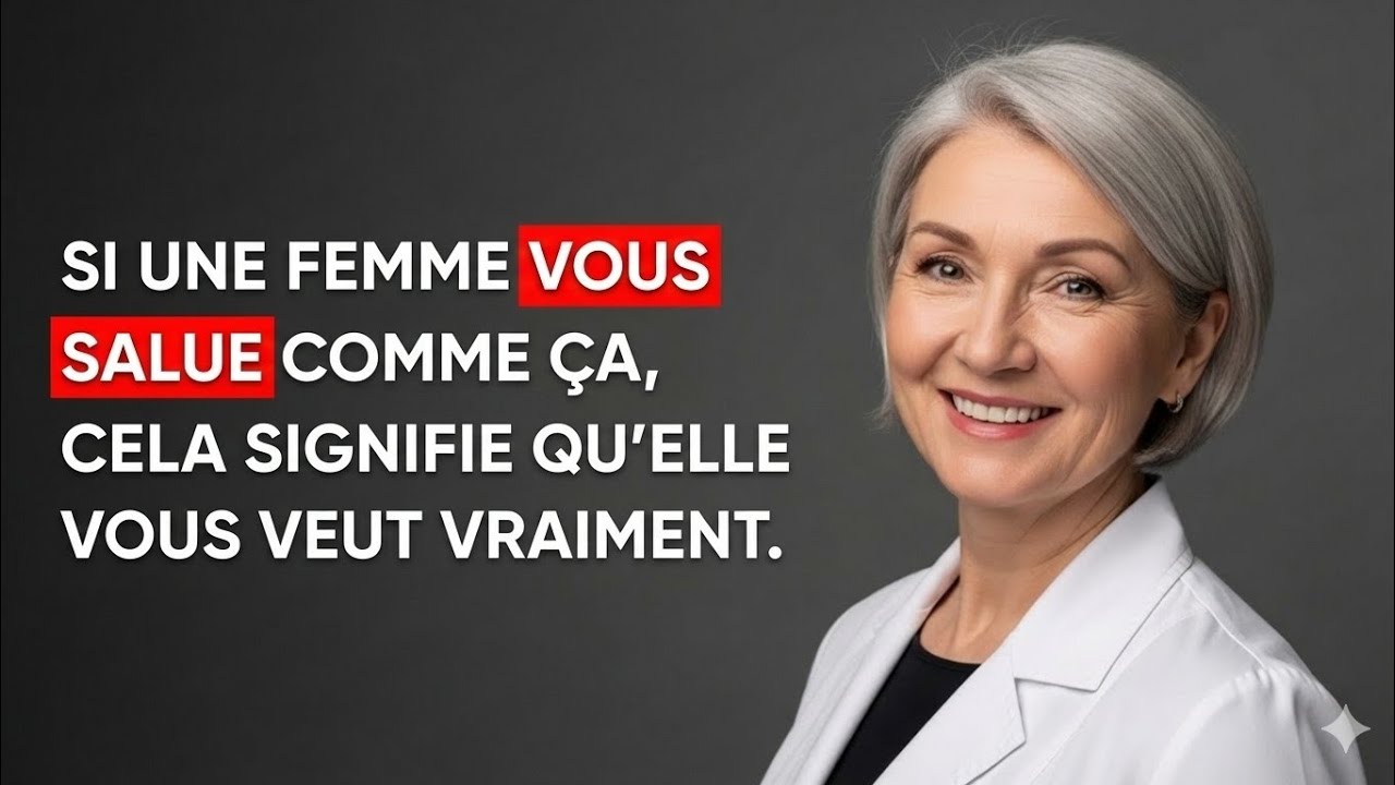 Si une femme vous salue ainsi, c'est qu'elle vous désire ardemment.
