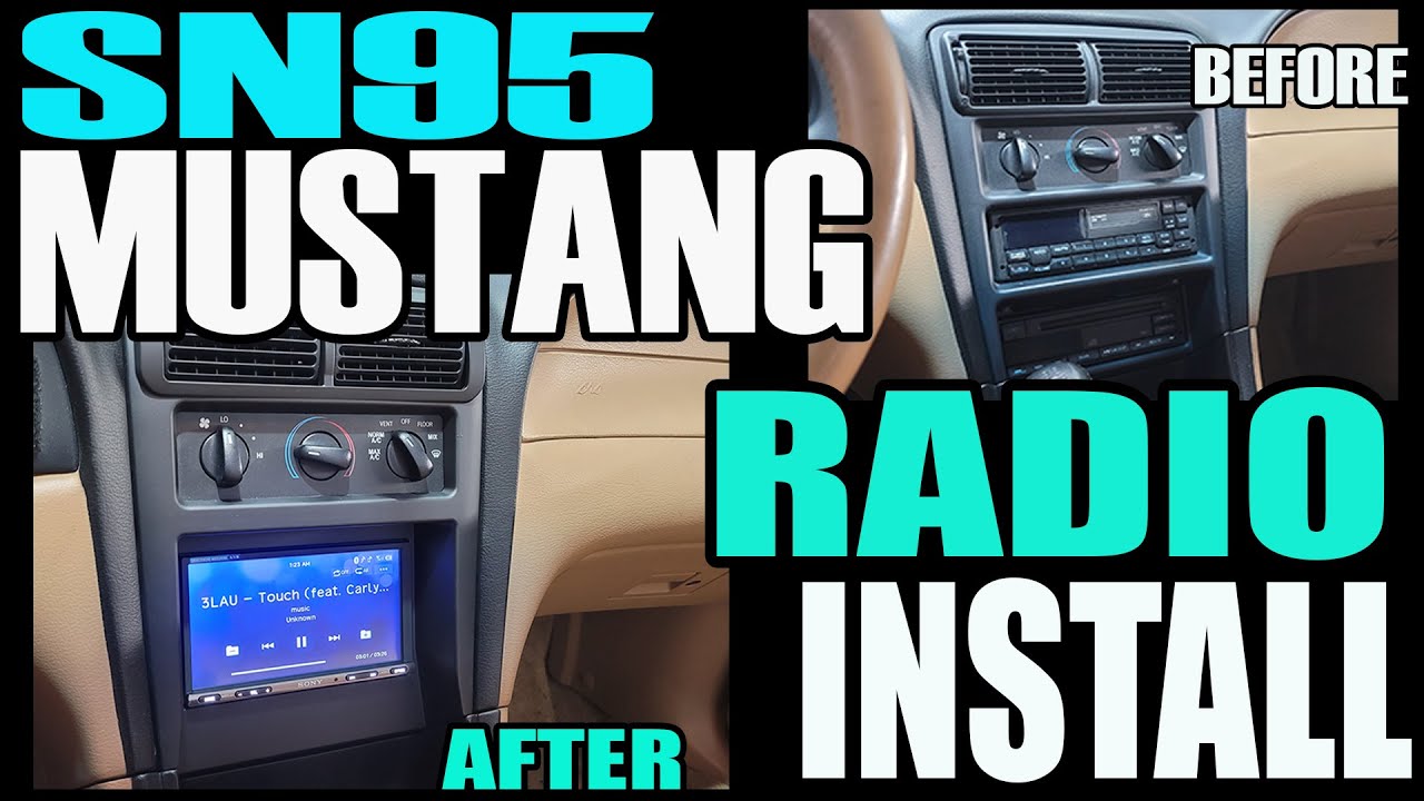 MUSTANG SN95 COBRA SONY RADIO INSTALL 94 - 04 W/ MACH 460