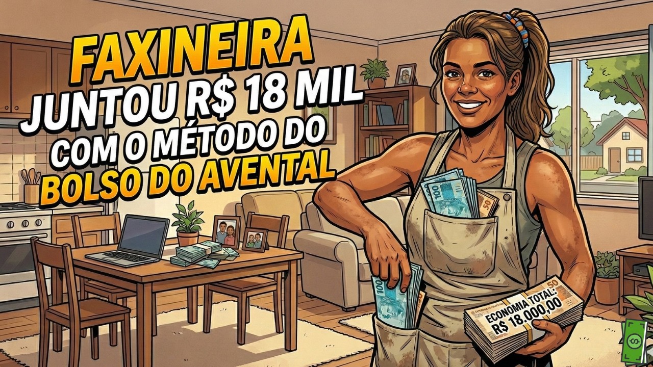 Como uma FAXINEIRA usou o MÉTODO REAL do BOLSO DO AVENTAL e JUNTOU R$ 18 Mil para a CASA PRÓPRIA