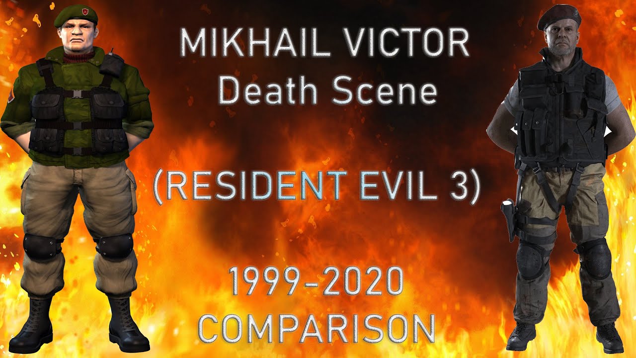 Mikhail Victor Death Scene (Resident Evil 3) 1999-2020 Comparison