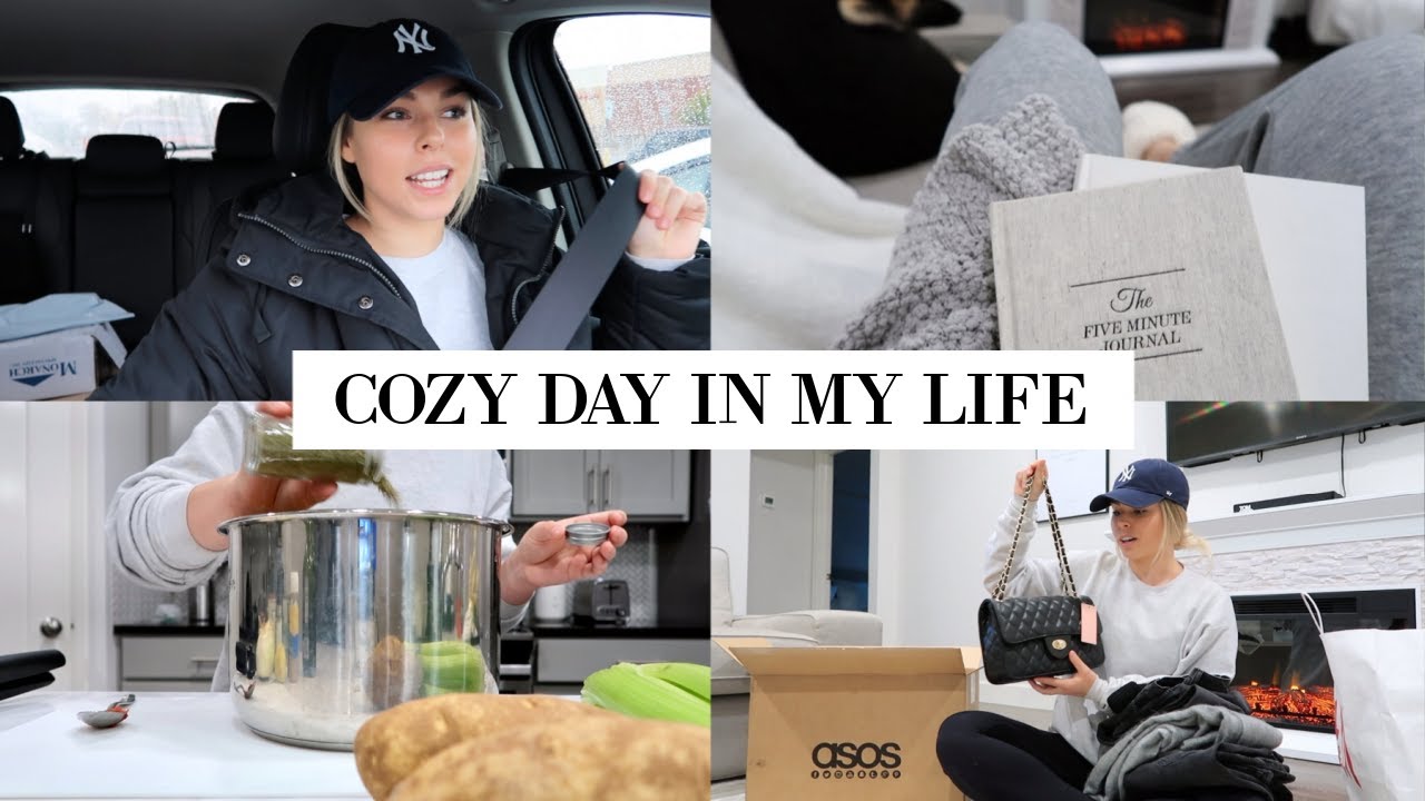 VLOG: COZY DAY IN MY LIFE, H&M + ASOS HAUL + FALL VEGAN SOUP | Katie Musser