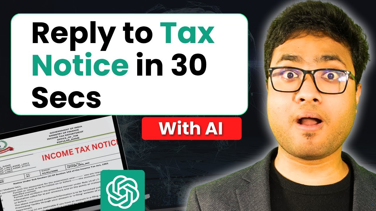 AI for Finance | Reply to Income Tax Notice Using AI in Easy Steps