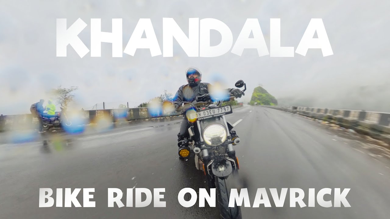 ORANGE ALERT! Mumbai to Lonavla Bike Ride on MAVRICK 440 | KHANDALA GHAT View Point  #bikeride