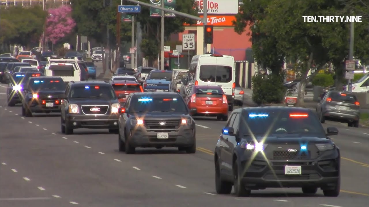 LAPD METRO SWAT & K-9 UNITS RESPONDING CODE 3